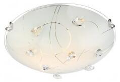 Plafoniera moderna cristal 2 becuri E27 ALIVIA 40414-2 Globo